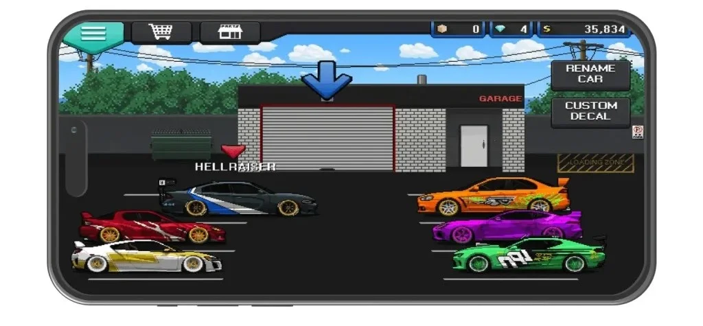 bestest car in pixel car racer